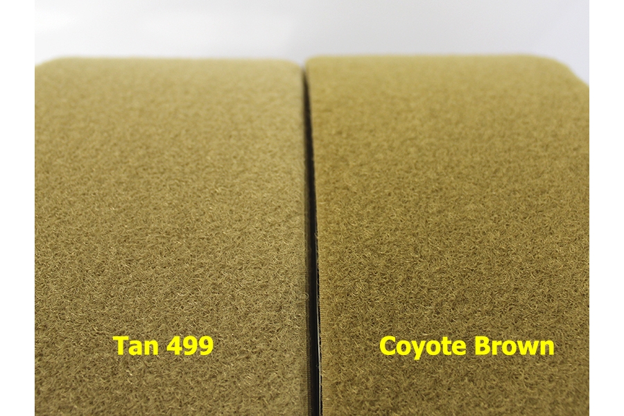 VELCRO Flausch, Coyote Brown 498, 20mm, Meterware