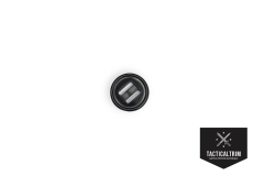 Slotted button 19mm Black