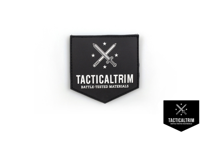 Tacticaltrim 3D rubber Patch Black 7,5 cm x 7,5 cm