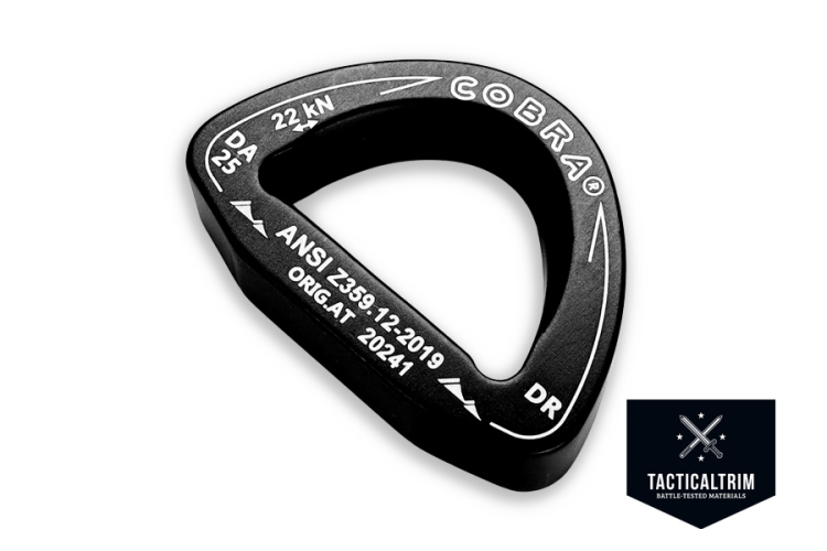 DA25DR-K+L AustriAlpin ANSI RING 25 mm black matte anodized D-Form