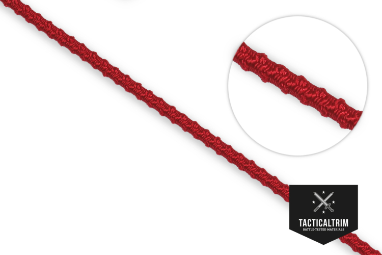 Positive Locking Shock Cord Nylon elastic Red 3,2 mm (1/8")