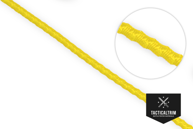Positive Locking Shock Cord Nylon elastic Yellow 3,2 mm (1/8")
