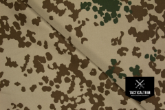 Sample Medium-Weight Twill 65/35 Cotton Polyester 3-Colour Flecktarn approx. 14.8 cm x 10.5 cm