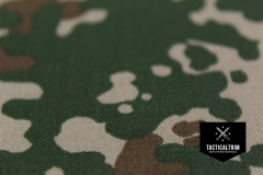 Muster Mittelfeiner Twill 65/35 Baumwolle Polyester 3-Farben Flecktarn ca. 14,8 cm x 10,5 cm