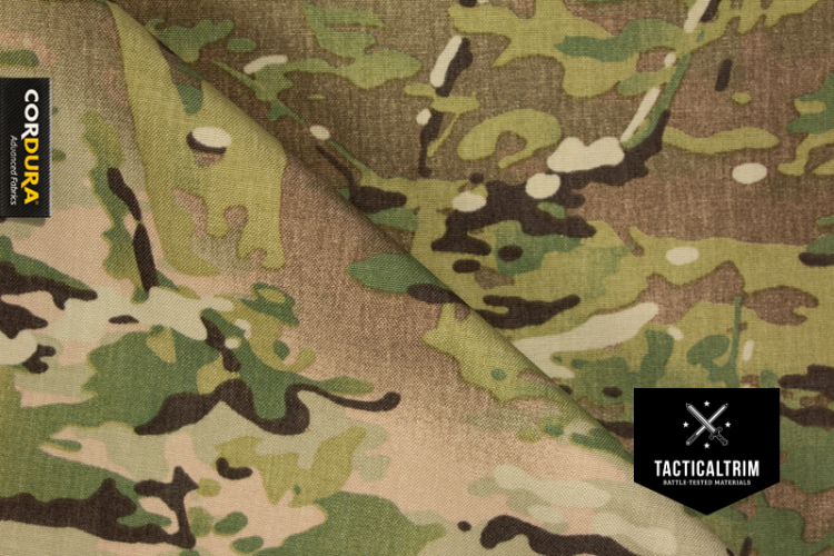 Muster 1000 den TUFF STUFF INVISTA CORDURA® PU-beschichtet MultiCam® Original ca. 14,8 cm x 10,5 cm