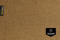 Sample 560 dtex INVISTA CORDURA® TRUELOCK(TM) Solution-Dyed PU-coated Coyote Brown approx. 14.8 cm x 10.5 cm