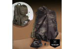 Sample 70 den Nylon Rip-Stop BALLOON PU-coated MultiCam® Black approx. 14.8 cm x 10.5 cm