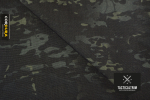 Sample 1000 den TUFF STUFF INVISTA CORDURA® PU-coated MultiCam® Black approx. 14.8 cm x 10.5 cm