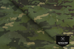 Muster X50 CAMO MultiCam® Tropic X-Pac® X3-Laminat mit 500 den Nylon und Schwarzem Polyester X-PLY® ca. 14,8 cm x 10,5 cm