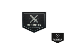 Tacticaltrim 3D PVC Patch Schwarz 50 mm