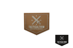 Tacticaltrim 3D rubber Patch Coyote Brown 50 mm