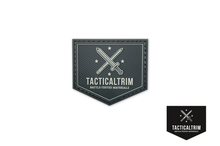 Tacticaltrim 3D rubber Patch Wolf Grey 50 mm